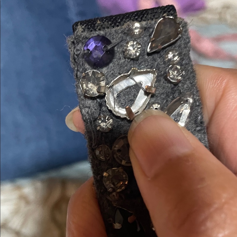 Elegant Black and Silver Beaded Belt - Picture 14 of 14